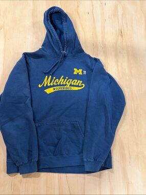 Michigan Wolverines Navy Blue Hooded Sweatshirt